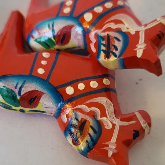 Swedish Dala horse (Dalahäst) magnets set of 4 - Picture 7 of 7